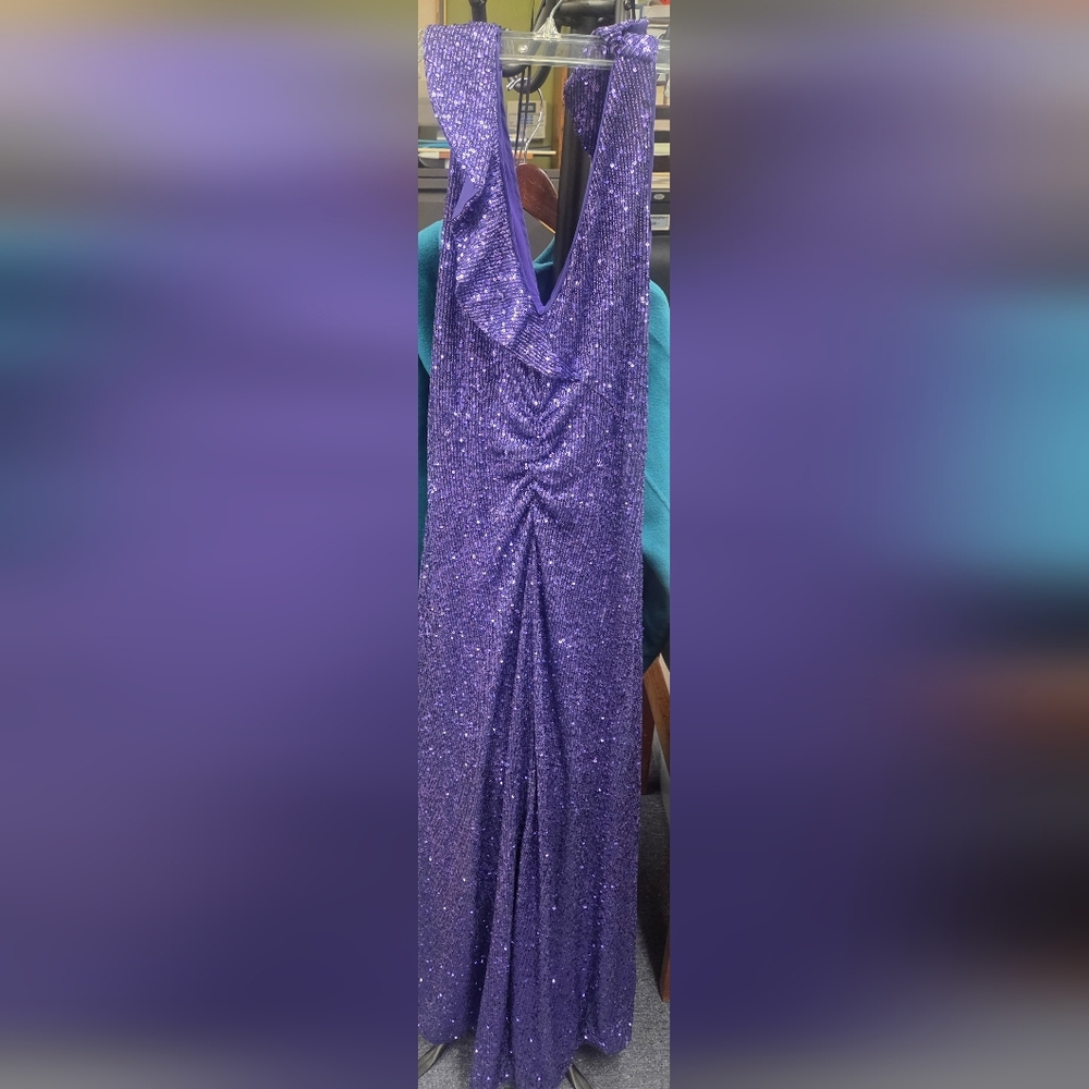 PINKO Elegant Purple Evening Gown